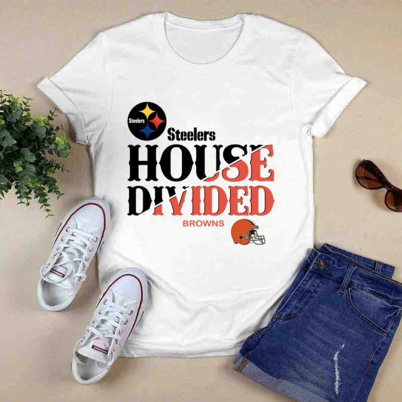 Pittsburgh Steelers House Divided Cleveland Browns 0 T Shirt