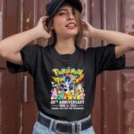 Pokemon 28th Anniversary 1996 2024 Thank You For The Memories Pokemon Group 1 T Shirt