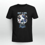 Pretty Just a girl who loves Tampa Bay Rays signatures 2 T Shirt