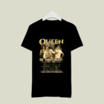 Queen 50th Anniversary 1970 2020 Queen members and signatures 4 T Shirt