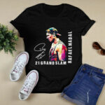 Rafael Nadal Tennis 21 Grand Slam Signature 4 T Shirt