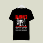 Ramones 50 Years Of 1974 2024 Thank You For The Memories 2 T Shirt