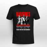 Ramones 50 Years Of 1974 2024 Thank You For The Memories 3 T Shirt