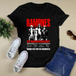 Ramones 50 Years Of 1974 2024 Thank You For The Memories 4 T Shirt