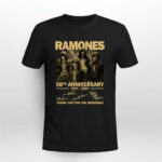 Ramones 50th Anniversary 1974 2024 Thank You For The Memories 2 T Shirt