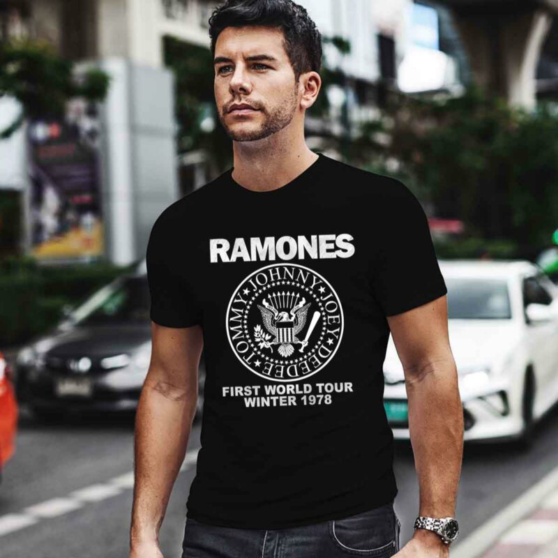 Ramones Adult First World Tour 1978 0 T Shirt