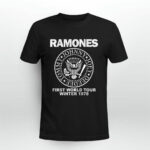 Ramones Adult First World Tour 1978 4 T Shirt