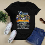 Rams 85th Anniversary 1936 2021 Thank You For The Memories Signatures 2 T Shirt