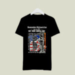 Remember Afghanistan Say Their Names Joe Names Of Fallen Soldiers 13 Heroes white 4 T Shirt