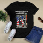 Remember Afghanistan Say Their Names Joe Names Of Fallen Soldiers 13 Heroes white 4970 T Shirt