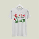 Retro Mrs Claus but Married to the Grinch Matching Funny Couples Christmas Swea 5 Sweatshirt