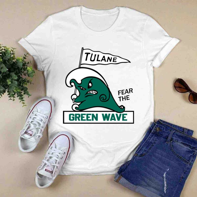 Retro Tulane Green Wave 0 T Shirt