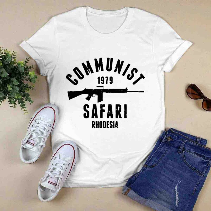 Rhodesia 1979 Commie Safari Black Ink 0 T Shirt