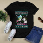 Rick and Morty Invader Zim Rick Ugly Christmas 4 T Shirt