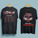 STYX Tour 2022 REO Speed Wagon Loverboy band front 4 T Shirt