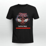 STYX Tour 2022 REO Speed Wagon Loverboy band front 5 T Shirt