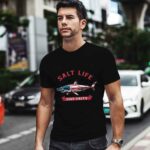 Salt Life Est 03 Live Salty Shark American Flag Happy Independence Day for 4th Of July 0 T Shirt