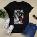 Same Bat Time Same Bat Channel Batman 4 T Shirt