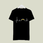 San Diego Chargers Heartbeat 2 T Shirt