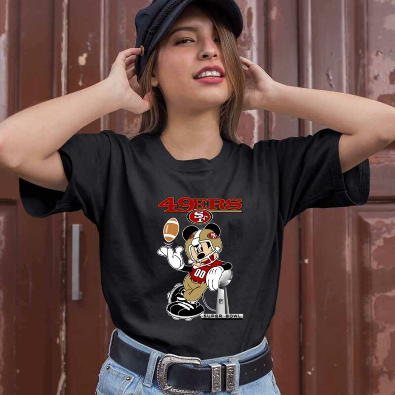 San Francisco 49Ers Disney Mickey Player Super Bowl 0 T Shirt