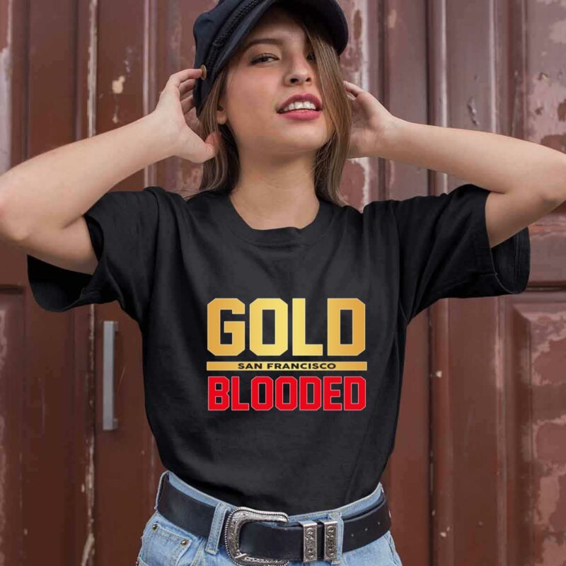 San Francisco 49Ers Gold Blooded Red 0 T Shirt