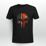 San Francisco 49ers Skull Punisher American Flag 2 T Shirt
