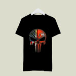 San Francisco 49ers Skull Punisher American Flag 4 T Shirt