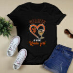 San Francisco Giants Heart Giants and Wine Kinda girl 4 T Shirt