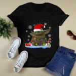 Santa Baby Yoda Christmas Light 2 T Shirt
