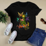 Santa Dragon And Xmas Tree for Christmas 4365 T Shirt