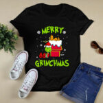 Santa Grinch Merry Grinchmas Christmas 2 T Shirt