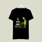 Santa Grinch and Max Dog Christmas Is This Jolly Enough Clown Grinch Xmas 2022 3 T Shirt