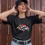 Santas Hat Merry Christmas Baltimore Ravens 0 T Shirt