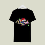 Santas Hat Merry Christmas Baltimore Ravens 2 T Shirt
