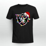 Santas Hat Merry Christmas Oakland Raiders 3 T Shirt