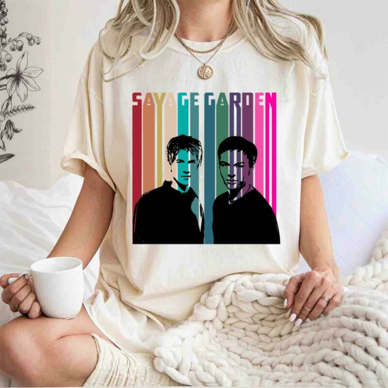 Savage Garden Retro Style Band For Men And Women White 0 T Shirt