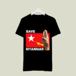 Save Myanmar Burma Nld Flag 2 T Shirt