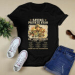 Saving Private Ryan 26th Anniversary 1998 2024 Thank You For The Memories 4 T Shirt