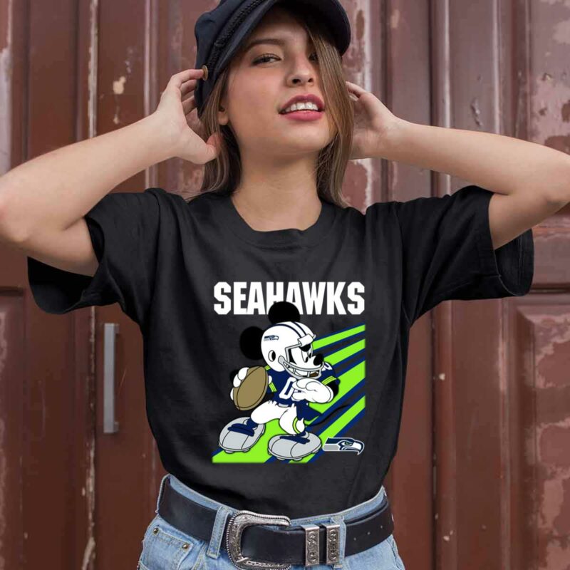 Seattle Seahawks Mickey Mouse Disney Football 0 T Shirt
