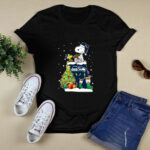 Seattle Seahawks Snoopy Woodstock Christmas 2 T Shirt
