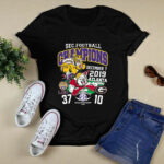 Sec Football Champions Lsu Tigers Georgia Bulldogs Score December 7 2019 Atlanta 4 T Shirt