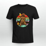Shuh Duh Fuh Cup Bear Drinking Beer Camping Retro Vintage 2 T Shirt
