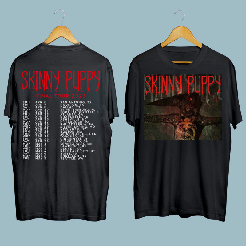 Skinny Puppy Band Final Tour 2023 Front 4 T Shirt