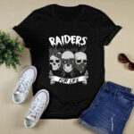 Skull Oakland Raiders For Life 2 T Shirt