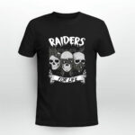 Skull Oakland Raiders For Life 3 T Shirt