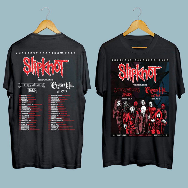 Slipknot Knotfest Roadshow 2022 Tour Front 4 T Shirt