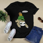 Sloth Turtle and Snail Piggyback Funny Running Wild 4 T Shirt