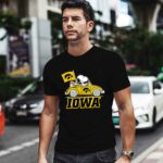 Snoopy And Woodstock Drive Car Iowa For Fan Football 2 T Shirt