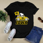 Snoopy And Woodstock Drive Car Iowa For Fan Football 4 T Shirt