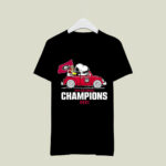 Snoopy And Woodstock Georgia Bulldogs Super Bowl Lvi Champions 1 T Shirt